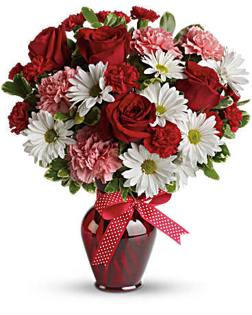 Ramo de Abrazos y Besos con Rosas Rojas